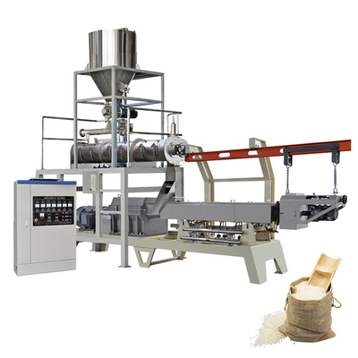 CE ISO Yapay Pirinç Üretim Hattı Ekstruder Makinesi 100kg / Saat