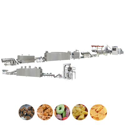 ABB Schneider Kahvaltılık Tahıl Üretim Hattı 150kg/H Pul Yapma Makinesi
