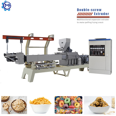 150kg / H Aperatif Gıda Üretim Hattı 59kw Mısır Gevreği Yapma Makinesi