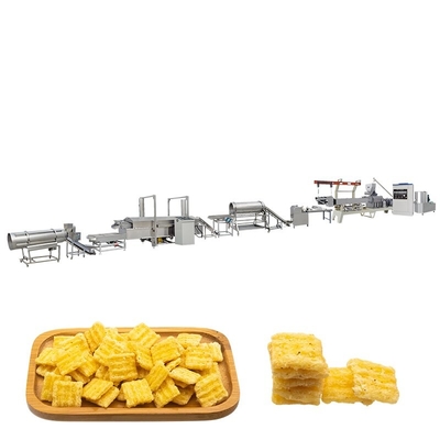 SIEMENS Fried Snack Üretim Hattı Salata Bugles Snack Extruder Makinesi