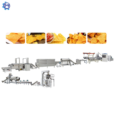 Mısır İrmik Tortilla Cips İşleme Hattı SS304 Snack Extruder Makinesi